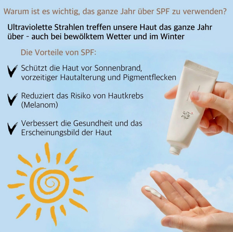 ضدآفتاب کرمی بیوتی آف جوسان مدل Relief Sun Rice + Probiotics حجم 50 میل