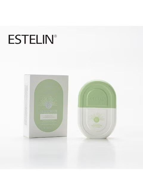 ضدآفتاب ضدجوش و ترمیم کننده استلین سبز رنگ SPF 50 حجم 50 میل