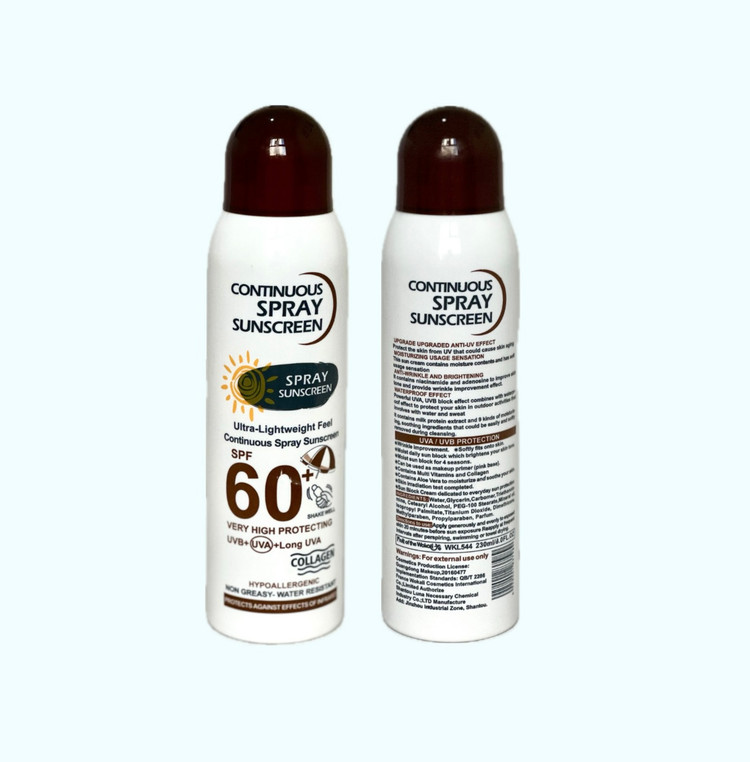 اسپری ضدآفتاب وکالی SPF 60 حجم 230 میل