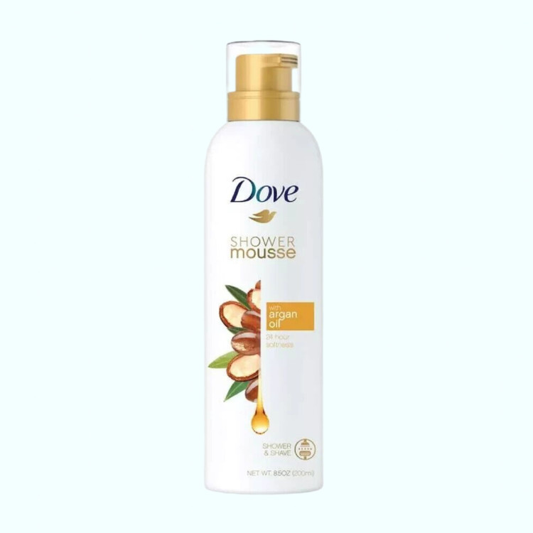 موس حمام و شیو روغن آرگان داو Dove Shower Mousse Argan حجم 200 میلی لیتر