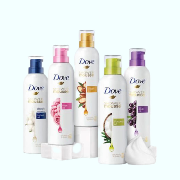 موس حمام و شیو آکای بری داو Dove Shower Mousse حجم 200 میلی لیتر