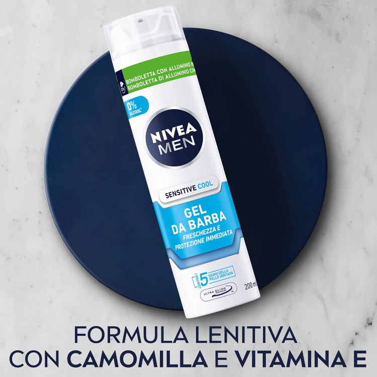 ژل اصلاح مردانه نیوا Sensitive Cool - ۲۰۰ میل