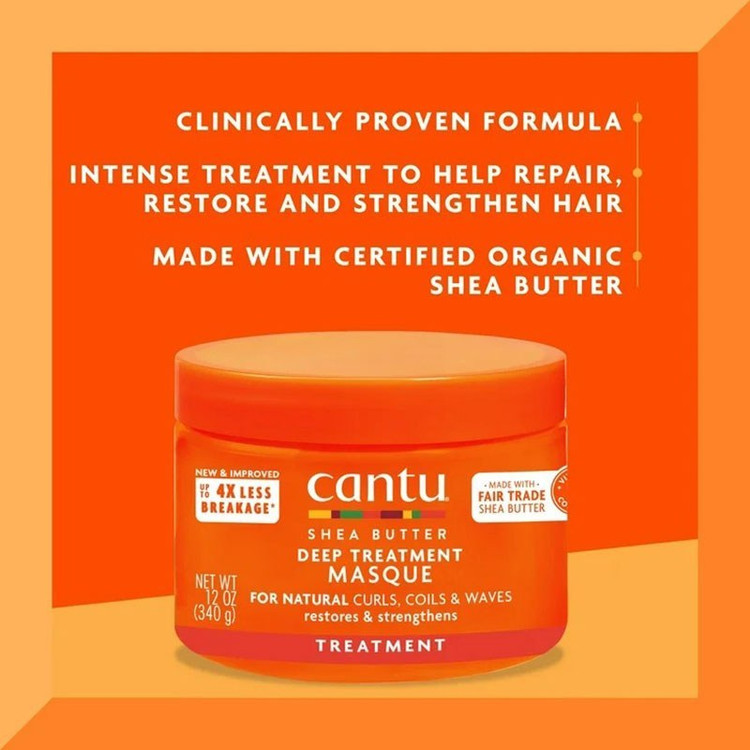 ماسک مو داخل حمام شی باتر کنتو Cantu Deep Treatment Masque 340g