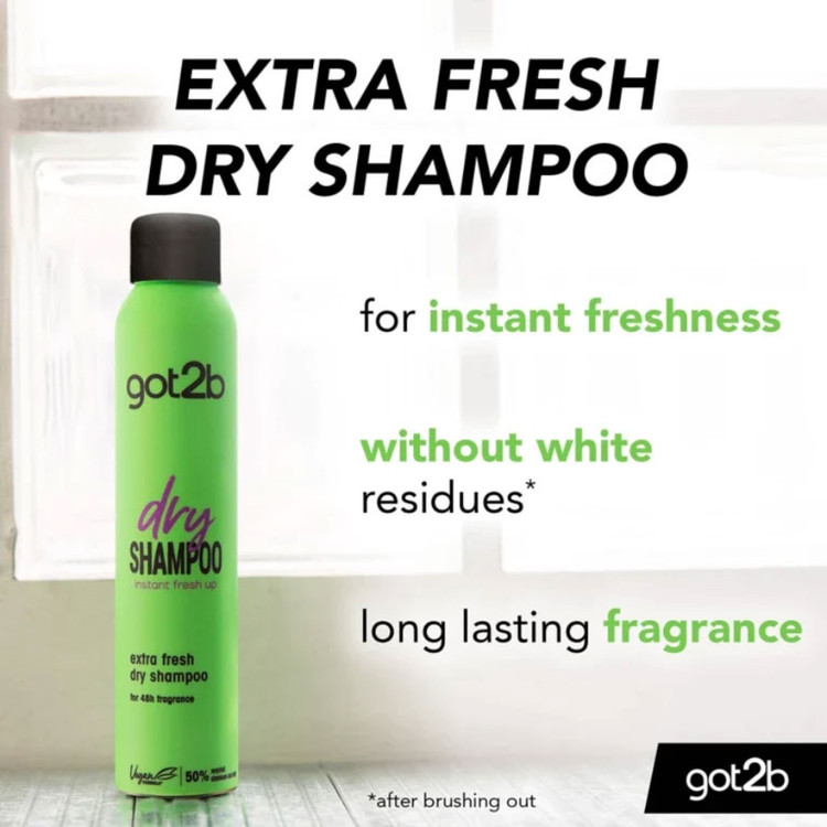 شامپو خشک گات تو بی Extra Fresh (سبز) ۲۰۰ میل