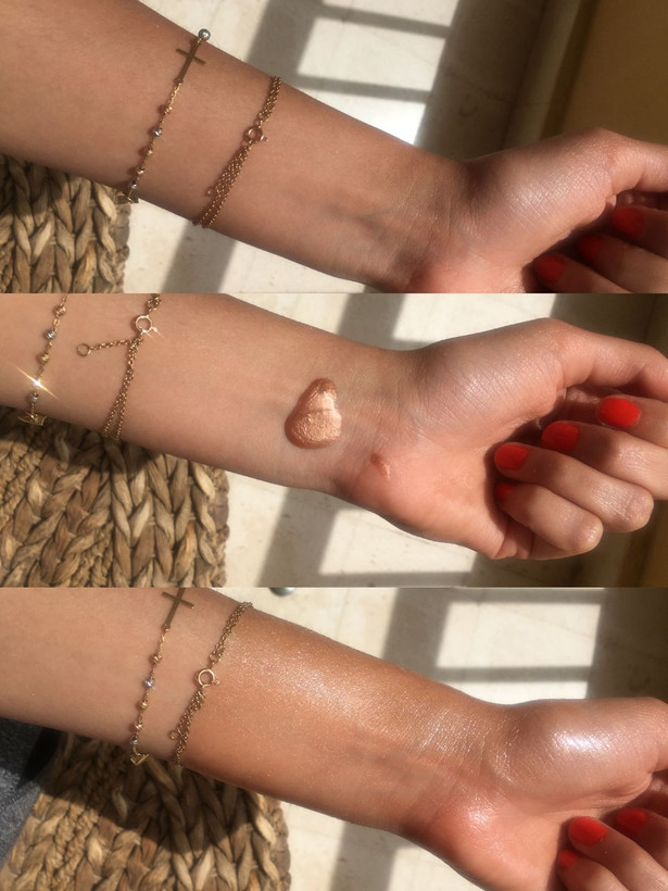 ✨ شیمر بادی اویل وازلین Sunlit Glow حجم 200 میل