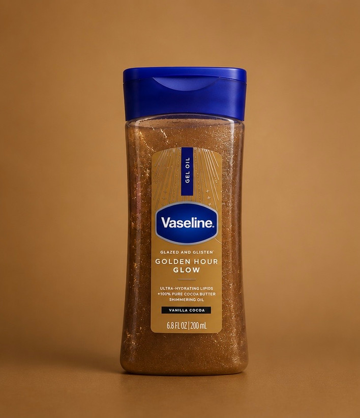 ژل اویل شیمر وازلین Golden Hour Glow