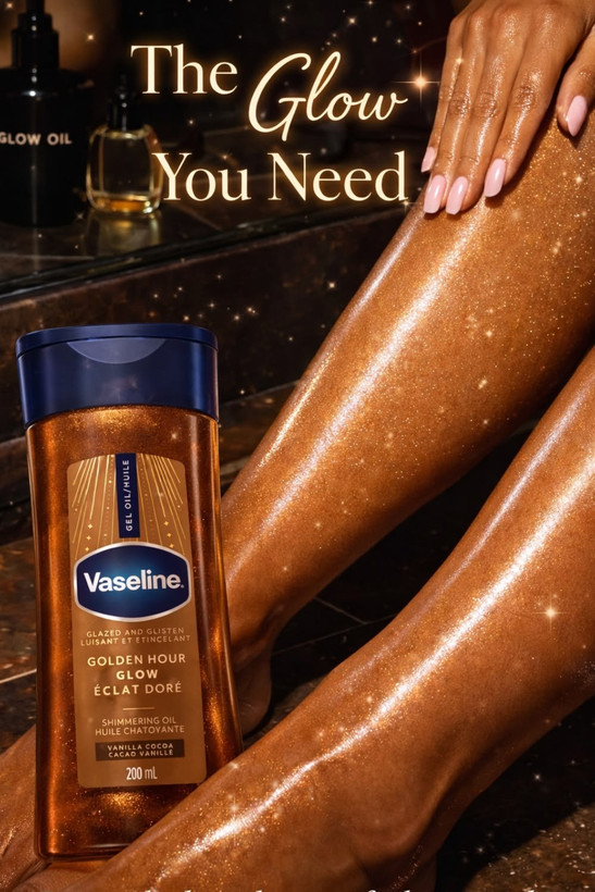 ژل اویل شیمر وازلین Golden Hour Glow