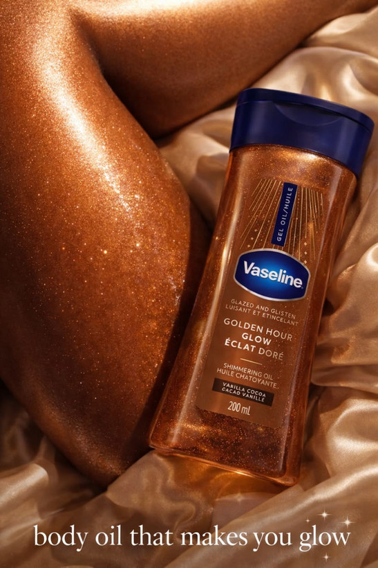 ژل اویل شیمر وازلین Golden Hour Glow