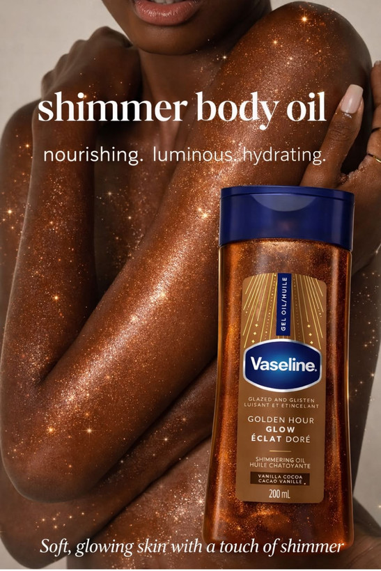 ژل اویل شیمر وازلین Golden Hour Glow