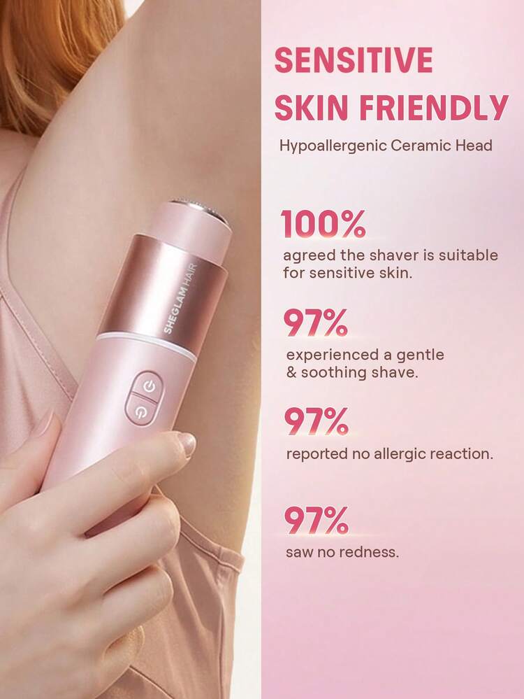 ماشین اصلاح دوکاره شیگلم SHEGLAM Hair Smooth Moves Dual-Head Electric Bikini Trimmer