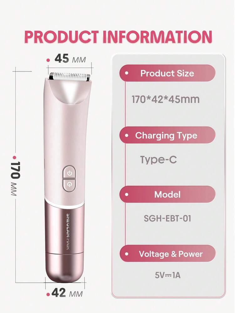ماشین اصلاح دوکاره شیگلم SHEGLAM Hair Smooth Moves Dual-Head Electric Bikini Trimmer