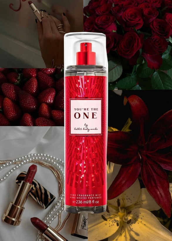 خرید بادی اسپلش You’re The One Bath & Body Works با رایحه رز مخملی، توتفرنگی و چوب توس. رایحهای زنانه، لوکس و ماندگار با حجم 236 میلیلیتر