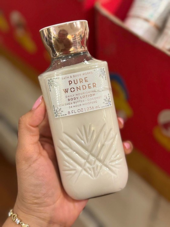 لوسیون بدن بث اند بادی وورکس Pure Wonder، لوسیون پیور واندر، Bath and Body Works Pure Wonder Body Lotion، خرید لوسیون بث اند بادی، لوسیون بدن خوشبو، لوسیون بدن آمریکایی، لوسیون بدن آبرسان، لوسیون بدن زنانه، لوسیون Bath and Body Works اورجینال. خرید لوسی