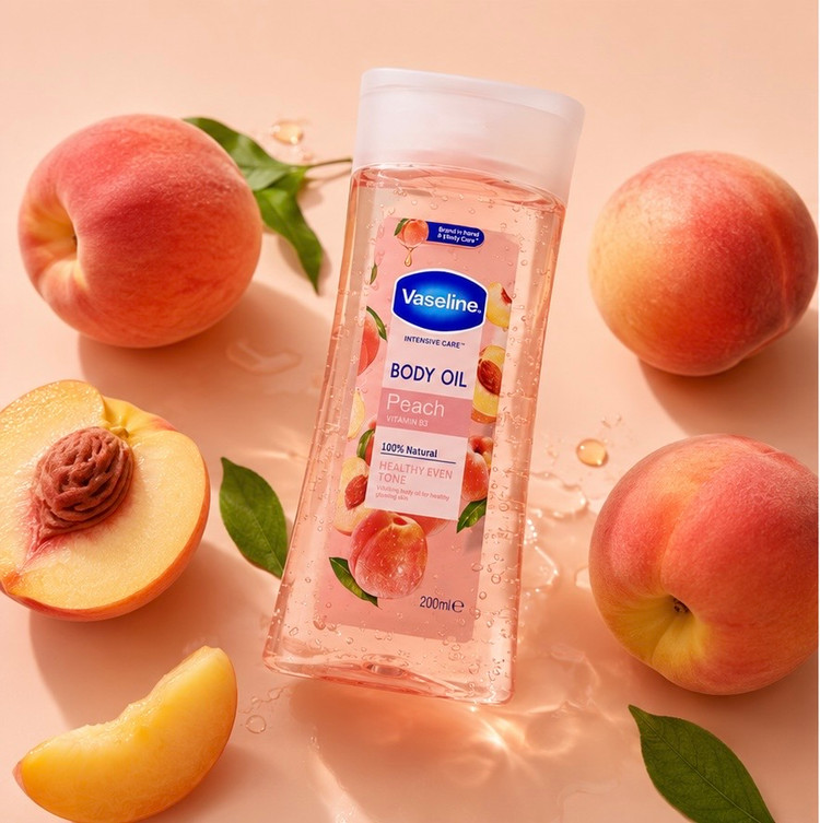 بادی اویل وازلین Pretty as a Peach (هلو) حجم ۲۰۰ میل