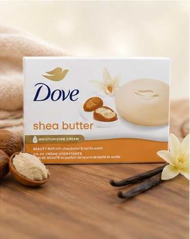 صابون بیوتی بار داو رایحه وانیل وشی باتر Shea Butter Beauty Bar حجم ۱۰۶ گرم