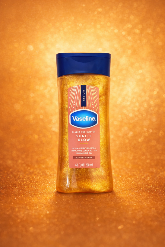 Sunlit Glow (سانلیت گلو) – Vanilla Cocoa ۲۰۰ ml - شیمر طلایی وازلین