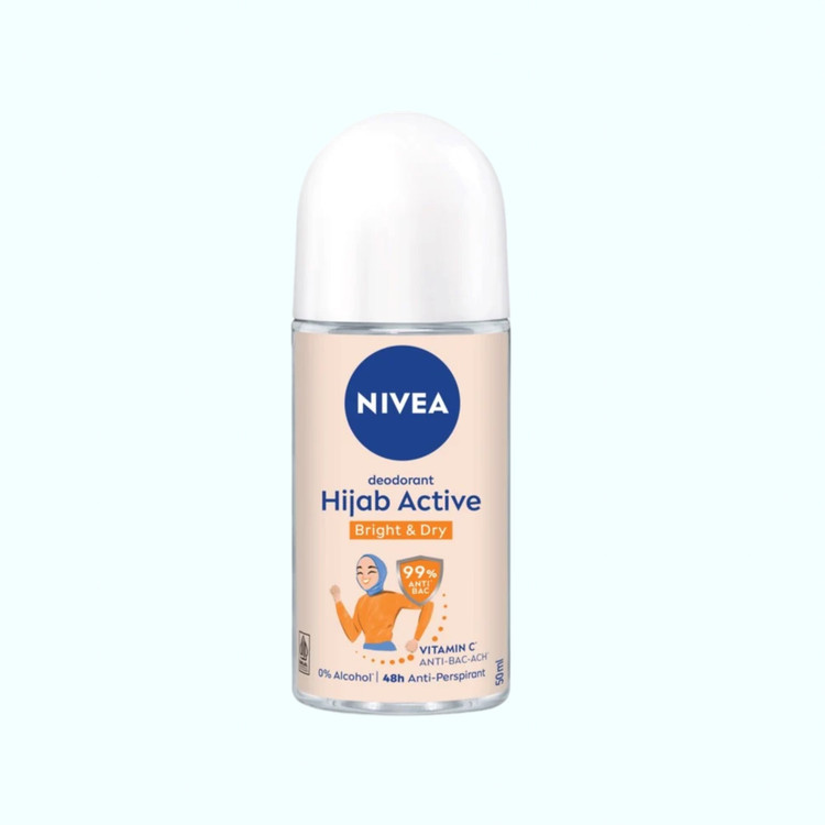 مام رول نیوا Hijab Active Bright & Dry روشنکننده حجم ۵۰ میلیلیتر