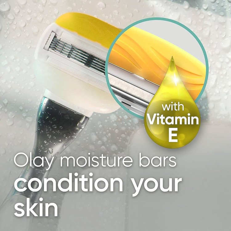 ژیلت ونوس 5 لبه اولای با رایحه نارگیلی ComfortGlide Olay Coconut