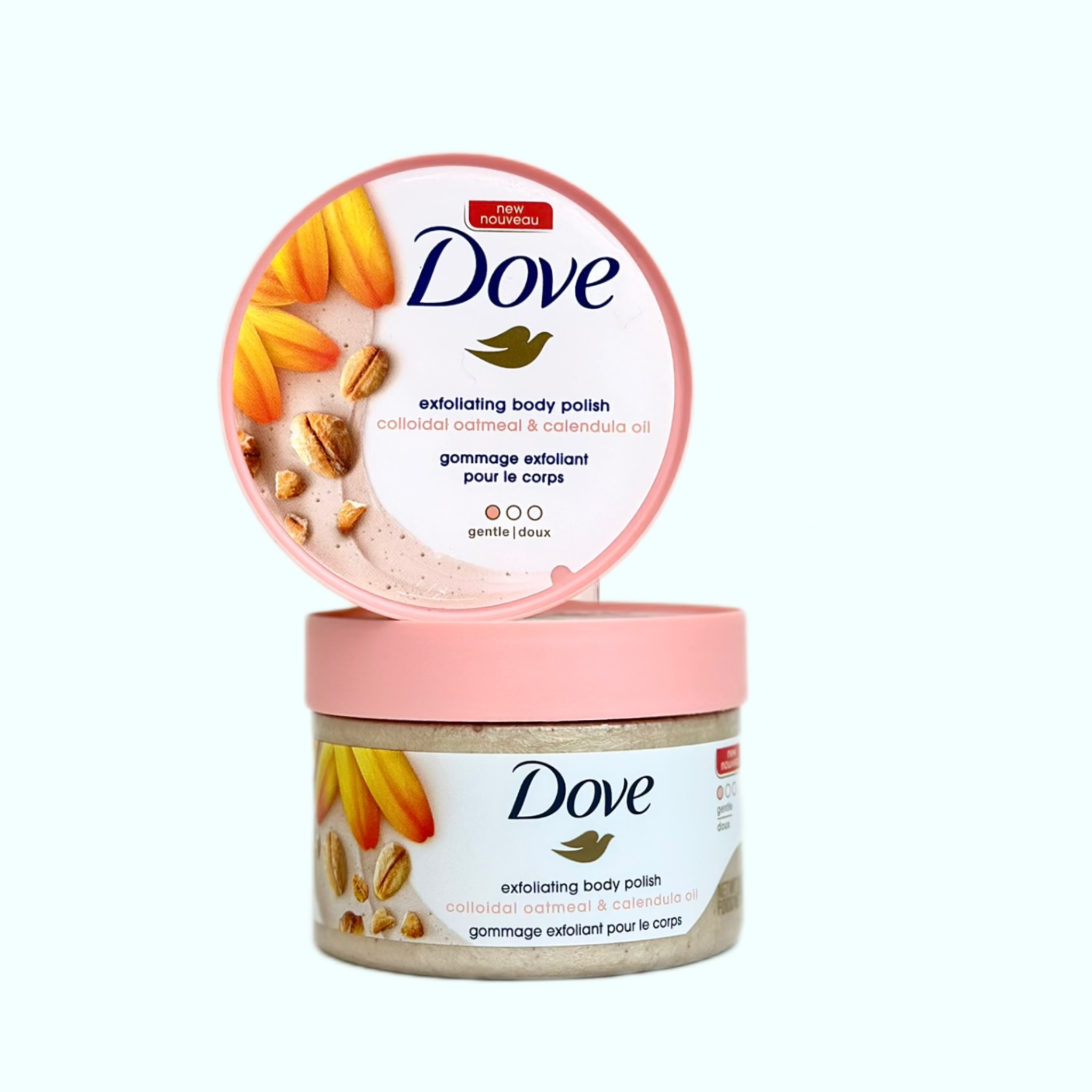 اسکراب بدن داو Exfoliating Body Polish با جو دوسر و روغن کالندولا