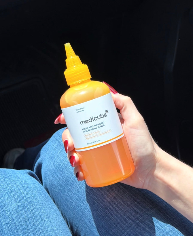 تونر زردچوبه و کوجیک اسید مدیکوب | Medicube Kojic Acid Turmeric Toner حجم 250 میل