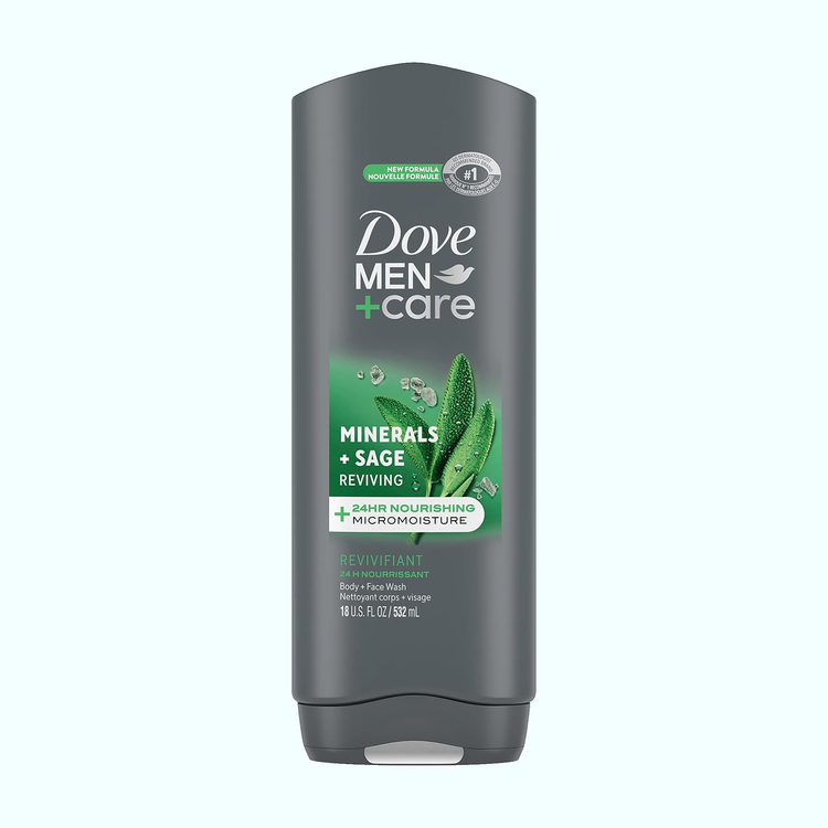 شامپو داو مردانه صورت و بدن، مینرالز + سیج رِوایوینگ - Body + Face Wash 532 ml