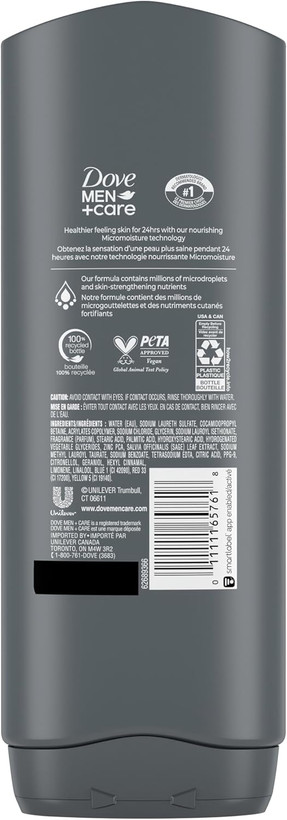 شامپو داو مردانه صورت و بدن، مینرالز + سیج رِوایوینگ - Body + Face Wash 532 ml