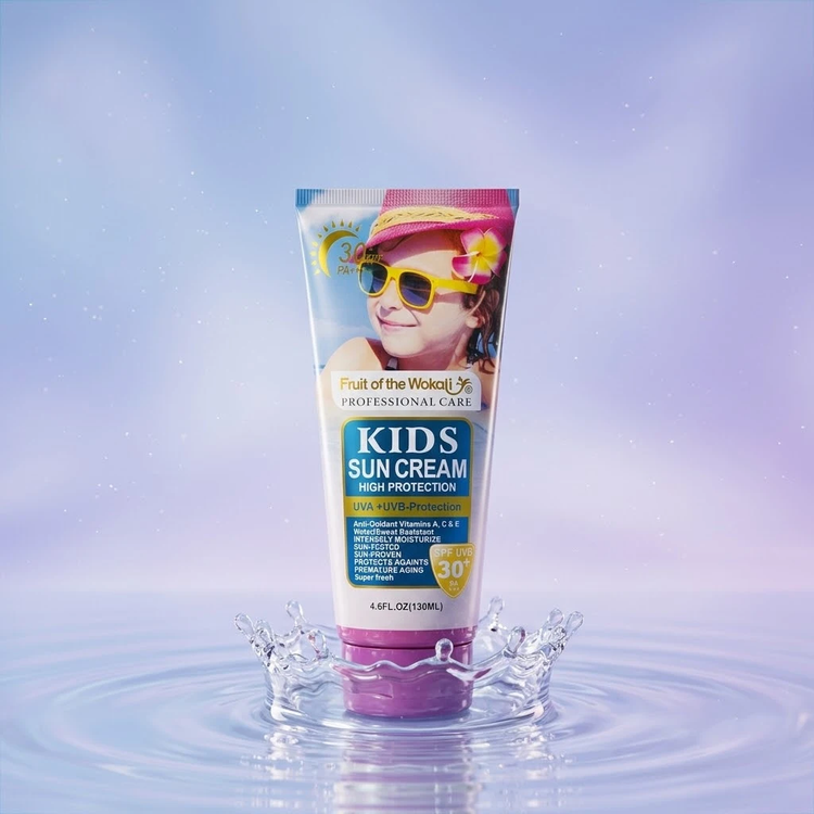 کرم ضدآفتاب کودکان Wokali Kids SPF 30+ UVB