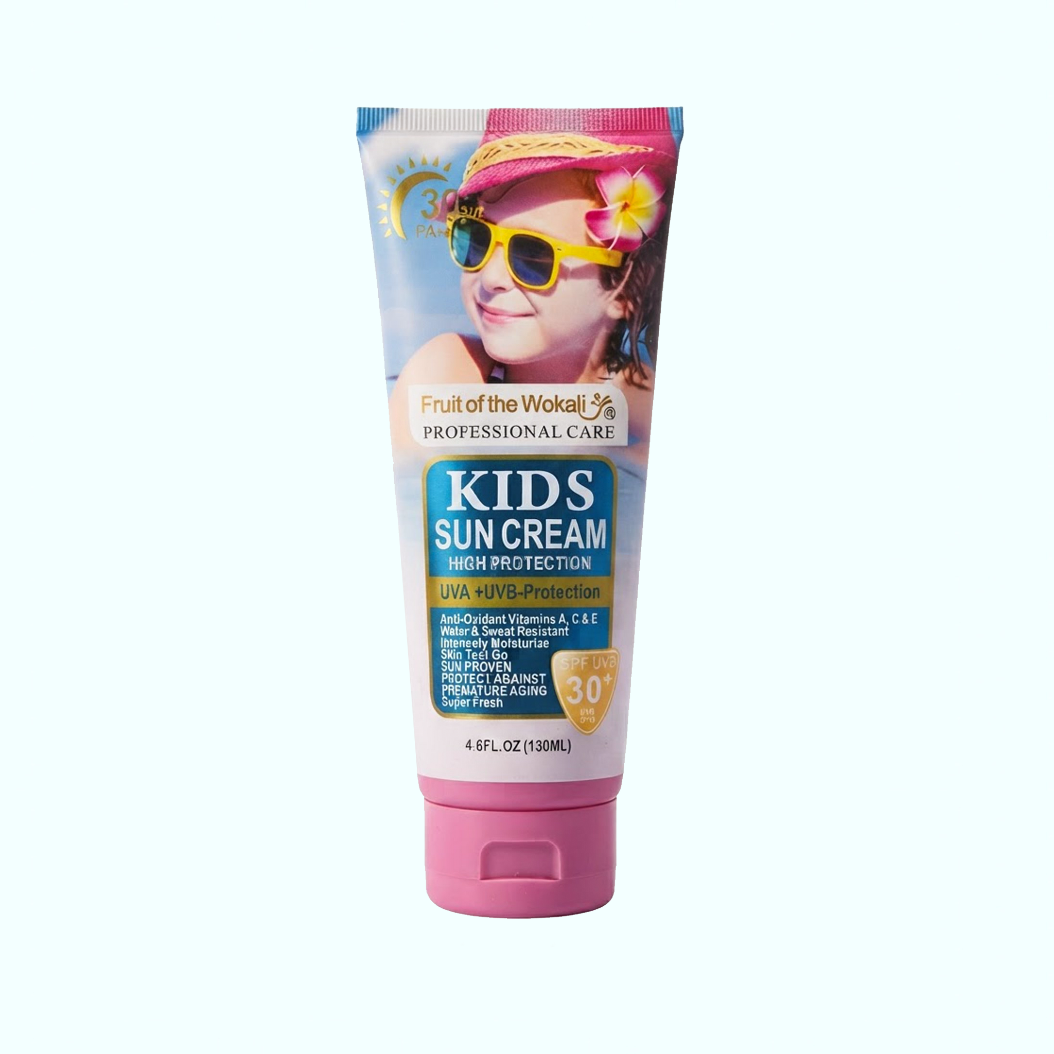 کرم ضدآفتاب کودکان Wokali Kids SPF 30+ UVB
