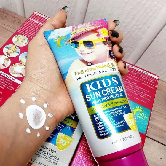 کرم ضدآفتاب کودکان Wokali Kids SPF 30+ UVB