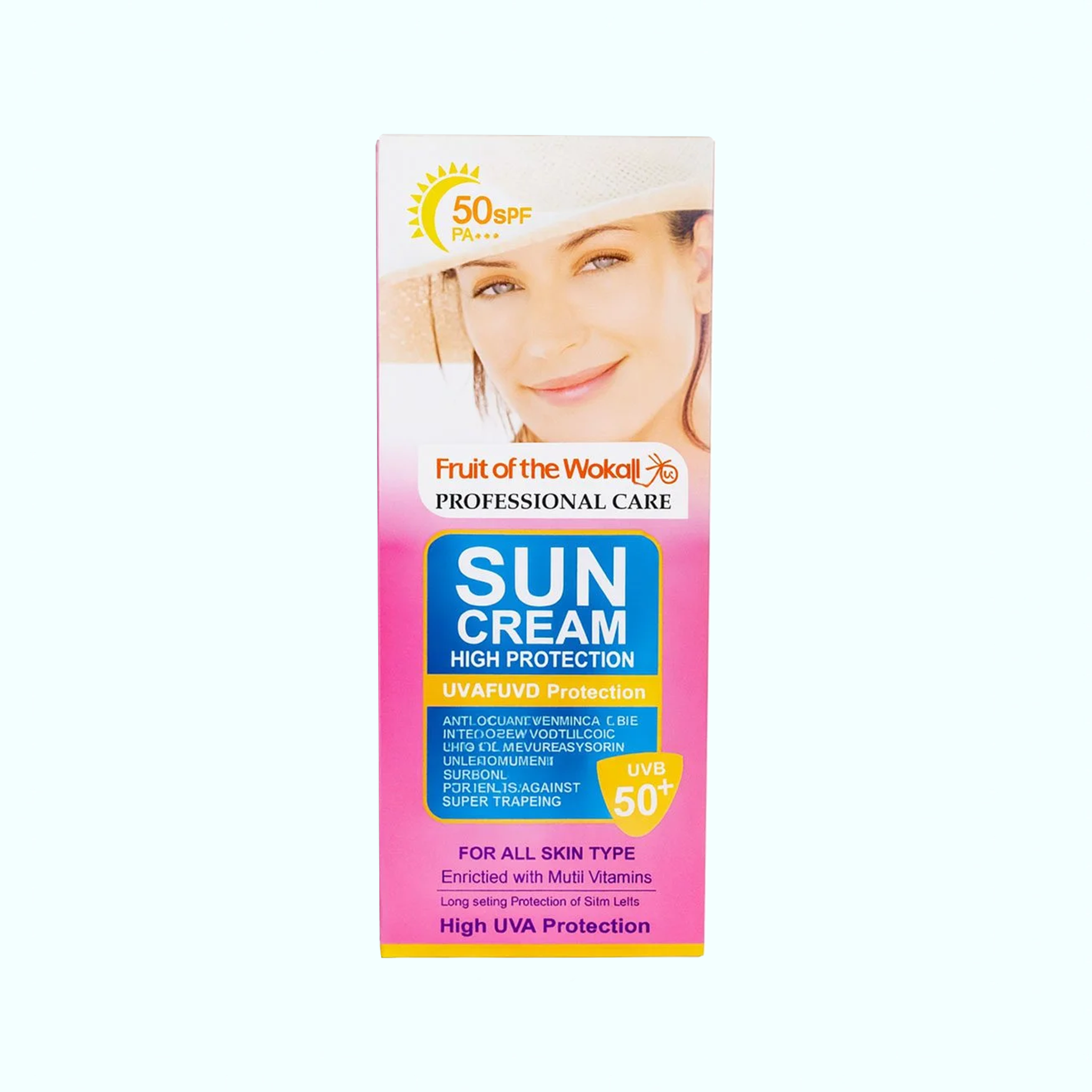 کرم ضدآفتاب Wokali Sun Cream SPF 50  UVA UVB High Protection