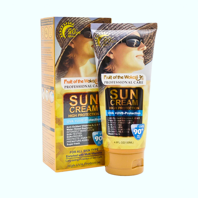 کرم ضدآفتاب Wokali Sun Cream SPF 90+ UVA+UVB High Protection