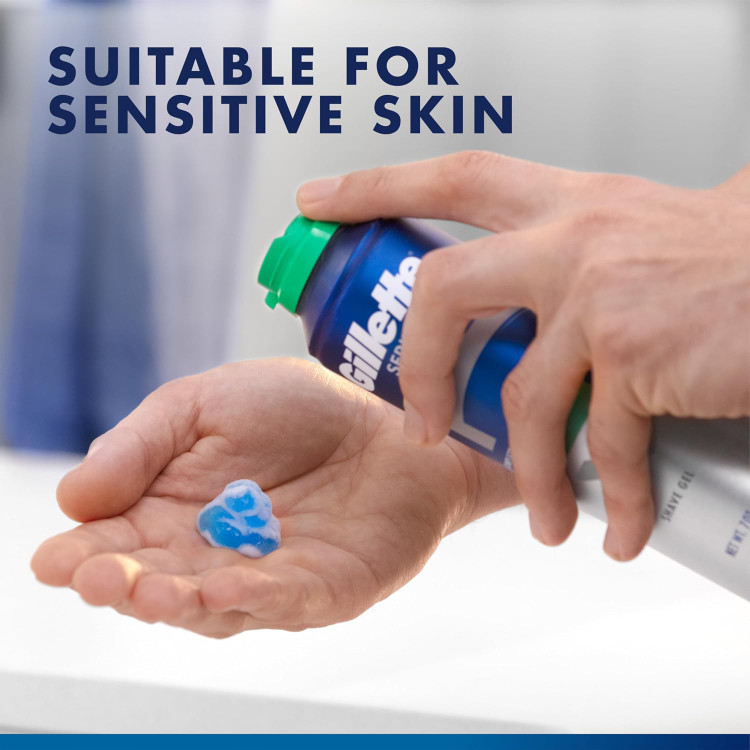 ژل اصلاح میلیلیتر Gillette Series Soothing Aloe Vera Sensitive - 200