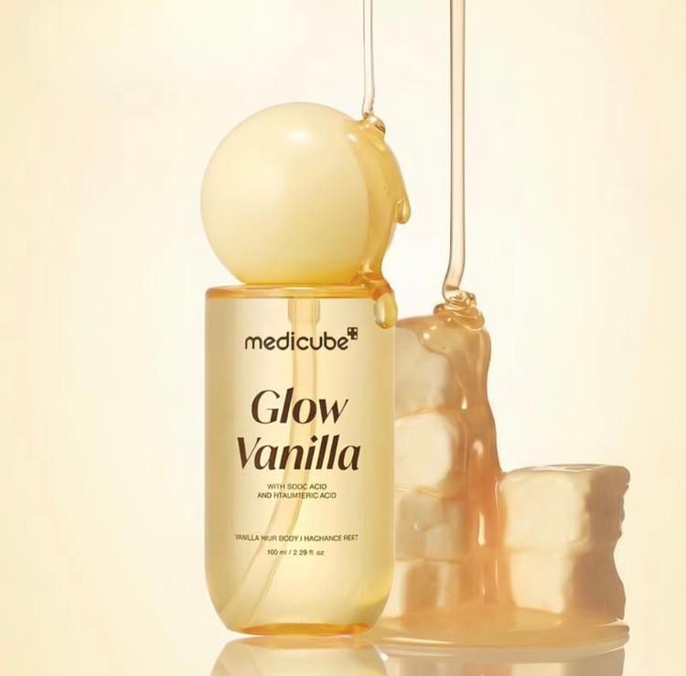 میست خوشبوکننده مو و بدن Glow Vanilla گلو وانیلا مدیکیوب حجم ۱۰۰ میل