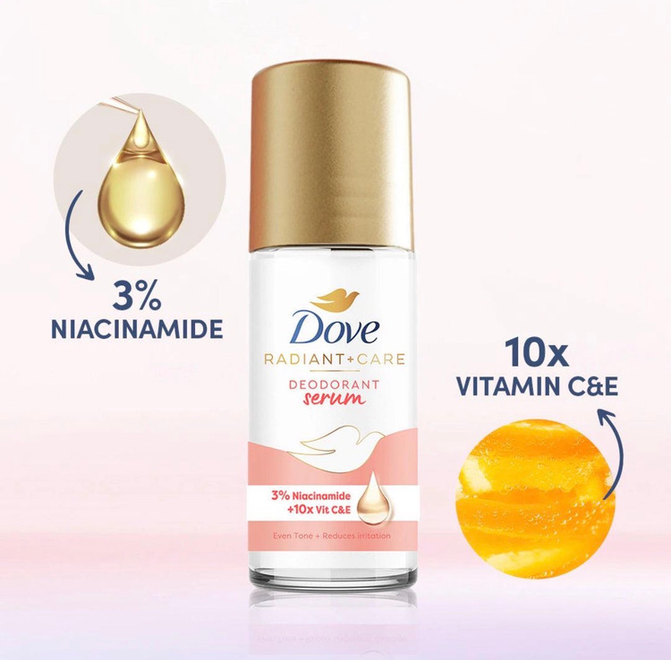 مام سرمی داو نارنجی ویتامین C و E مدل Radiant + Care حجم ۴۵ میل