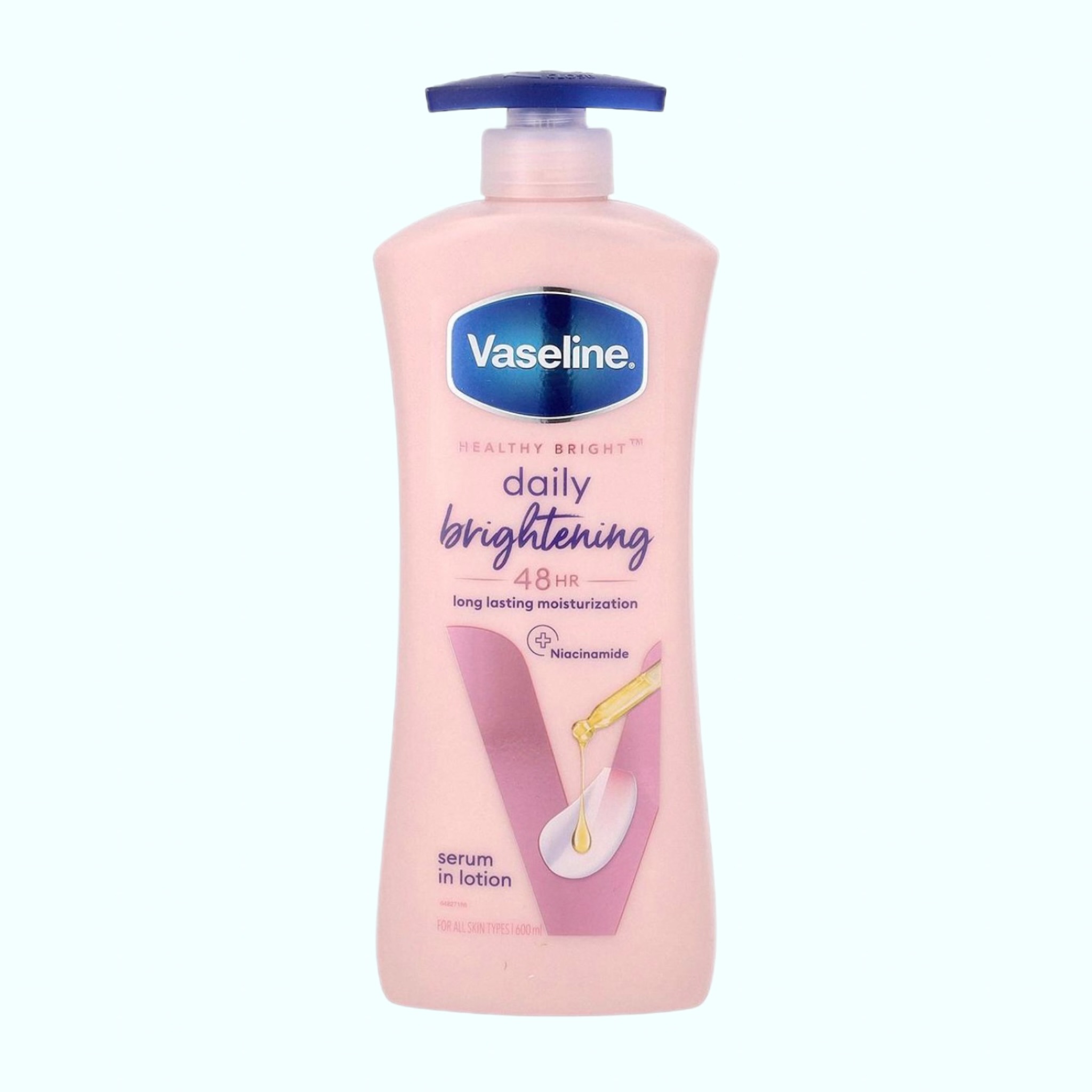 سرم لوسیون بدن وازلین صورتی Daily Brightening حجم ۶۰۰ میلی‌لیتر پمپی